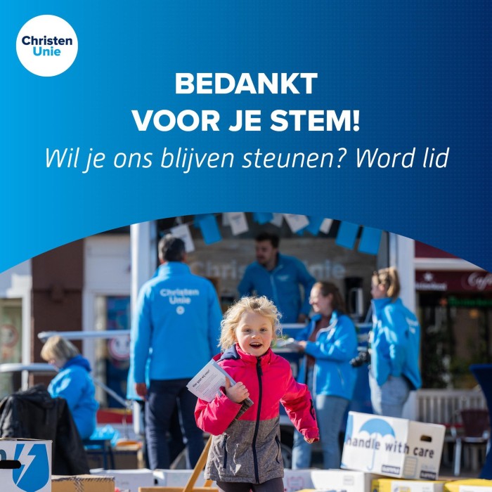 Bedankt voor je stem